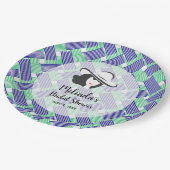 レディービッグハットダービーブライダルシャワー ペーパープレート (アングル)