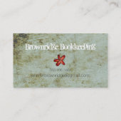 レディービューティフルアイヘアビジネスグランジカード 名刺 (裏面)