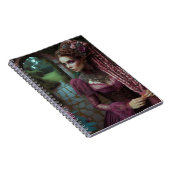 レディーピンクスチームパンクヴィンテージビクトリアンガーデン ノートブック (右側)