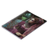 レディーピンクスチームパンクヴィンテージビクトリアンガーデン ノートブック (左側)