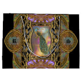 レディーピーコックモノグラムブラエレガントック ラージペーパーバッグ (裏面)