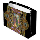 レディーピーコックモノグラムブラエレガントック ラージペーパーバッグ (裏面アングル)