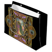 レディーピーコックモノグラムブラエレガントック ラージペーパーバッグ (正面アングル)