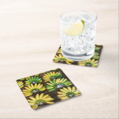 レディーフィンガーバナナ~エッグバナナ(กล้วยไข่) スクエアペーパーコースター (インサイチュ)