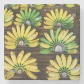 レディーフィンガーバナナ~エッグバナナ(กล้วยไข่) ストーンコースター (正面)