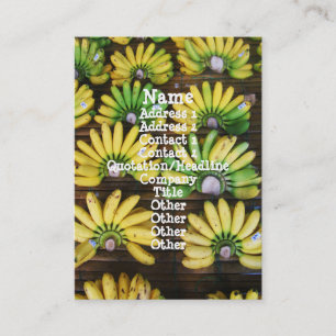 レディーフィンガーバナナ～エッグバナナ(กล้วยไข่) 名刺