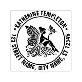 レディーフェアリーホールディングバタフライネーム差出人住所 セルフインキングスタンプ (デザイン)