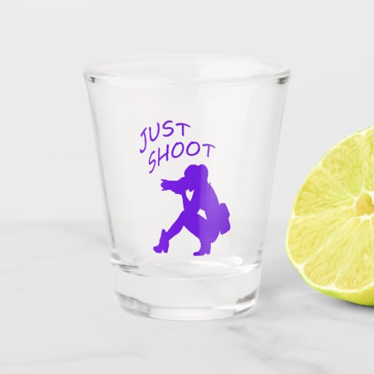 レディーフォトグラファーJust Shoot Shot Glass ショットグラス (正面)
