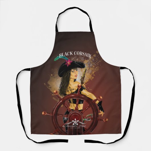 レディーブラックコルセア エプロン (正面)