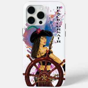 レディーブラックコルセア iPhone 15 PRO MAXケース