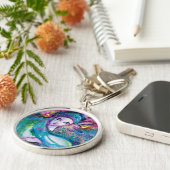 レディーブルーマスクベネチエレガントアンマスカレード キーホルダー (側面)