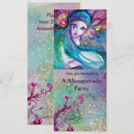 レディーブルーマスク エレガントマスカレードパーティープログラム 招待状