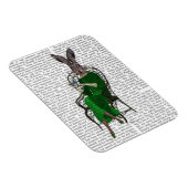 レディーベラウサギお茶を飲む2 マグネット (右側)