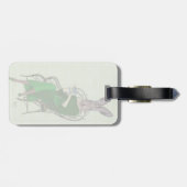 レディーベラウサギお茶を飲む3 ラゲッジタグ (裏面横)