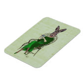 レディーベララウサギお茶を飲む4 マグネット (左側)