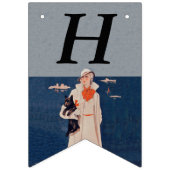 レディーホワイトスーツ海ホールディングスコティッシュテリア バンティングフラッグ (第1の旗)