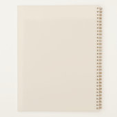 レディーホールディングブーケオブフラワーズグリーン抽象芸術アート プランナー手帳 (裏面)