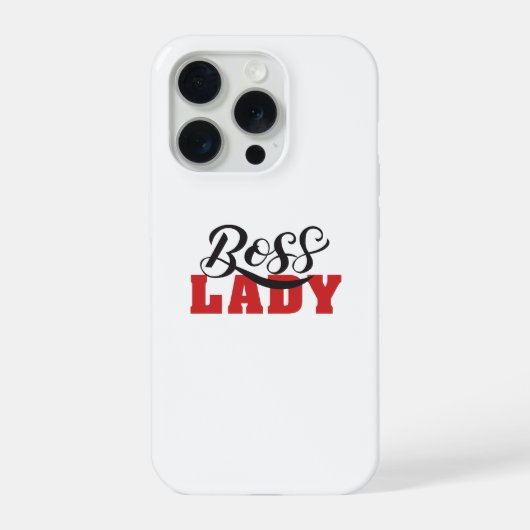 レディーボス - 強く自信に満ちた女性のデザイン iPhoneケース (裏面)