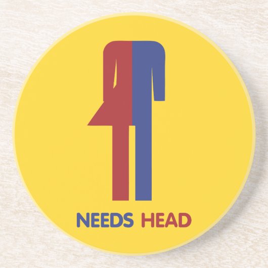 レディーボーイが頭を必要 コースター (正面)