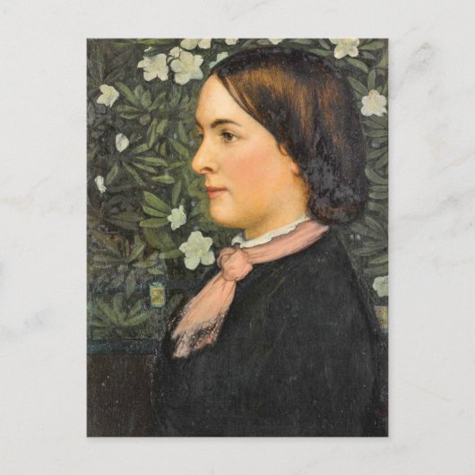 レディーポートレート ヴィンテージ ポストカード (正面)