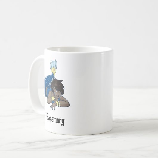 レディーマーメイド名前をカスタムする コーヒーマグカップ (正面左)