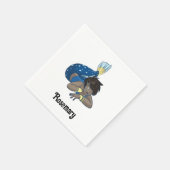 レディーマーメイド名前をカスタムする スタンダードカクテルナプキン (角)