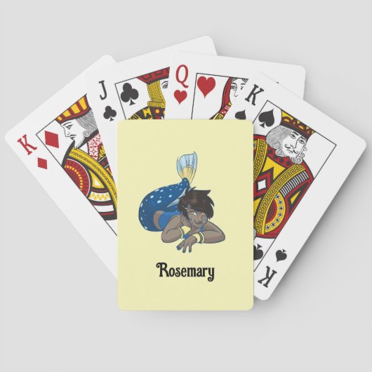 レディーマーメイド名前をカスタムする トランプ (裏面)