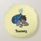 レディーマーメイド名前をカスタムする ラウンドクッション (正面)