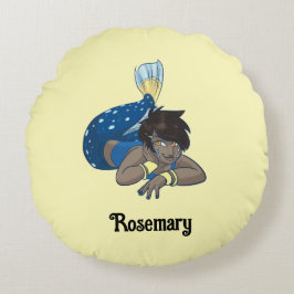 レディーマーメイド名前をカスタムする ラウンドクッション