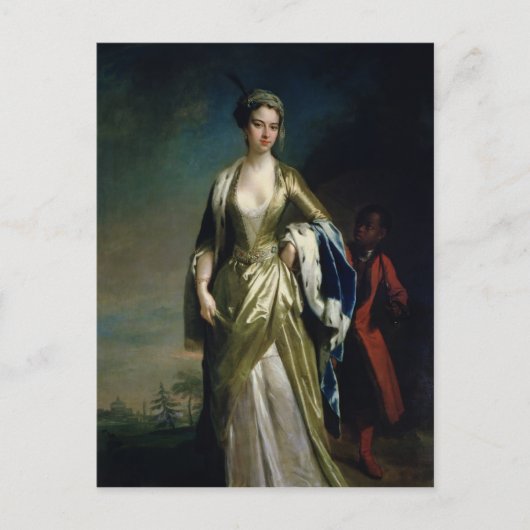 レディーメアリーウォートリーモンタグ， c.1725 ポストカード (正面)