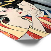 レディーヤリングアットキャットミーム伝統的日本のPos ポスター (角)