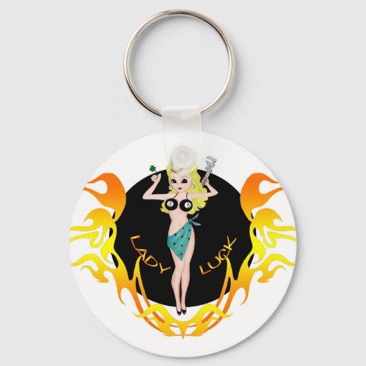 レディーラックキーチェーン キーホルダー (正面)