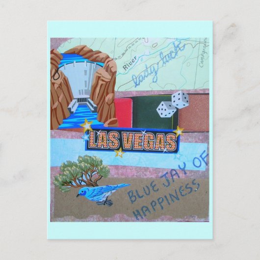 レディーラックコラージュ ポストカード (正面)