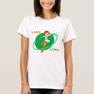 レディーラックスーパーヒーローのシャツ（女性） Tシャツ