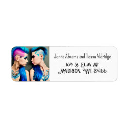 レディーラブ | LGBTQ+カップルAIアート ラベル