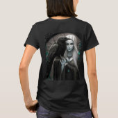 レディーラーベンブルー&レッドティー Tシャツ (裏面)