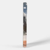 レディーリバティとアメリカ国旗の名前をカスタムする Case-Mate iPhoneケース (裏面 / 右)