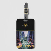 レディーリバティニューヨークシティグリーティング ラゲッジタグ (正面縦)