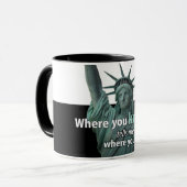 レディーリバティラテ マグカップ (正面左)