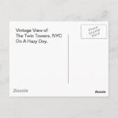 レディーリバティ&ツインタワーズワールドトレードセンターNYC ポストカード (裏面)