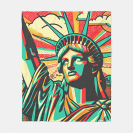 レディーリバティ – ニク溝5 フリースブランケット