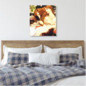 レディーリリス素晴らしト(長赤毛の美しい) キャンバスプリント (インサイチュ (寝室))