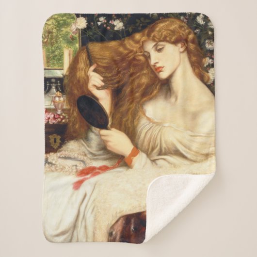 レディーリリス素晴らしト(長赤毛の美しい) シェルパブランケット (正面)
