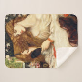 レディーリリス素晴らしト(長赤毛の美しい) シェルパブランケット (正面(横))