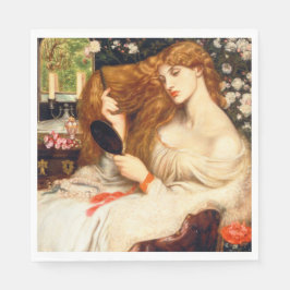 レディーリリス素晴らしト(長赤毛の美しい) スタンダードランチョンナプキン