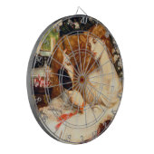 レディーリリス素晴らしト(長赤毛の美しい) ダーツボード (正面左)