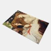 レディーリリス素晴らしト(長赤毛の美しい) ドアマット (アングル)