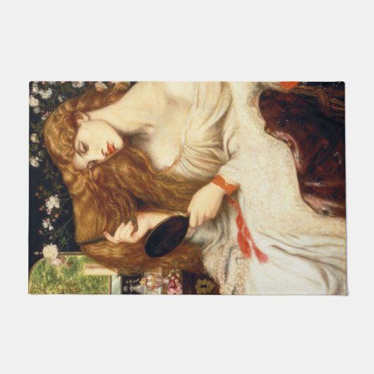 レディーリリス素晴らしト(長赤毛の美しい) ドアマット (正面)