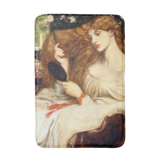 レディーリリス素晴らしト(長赤毛の美しい) バスマット (正面縦)