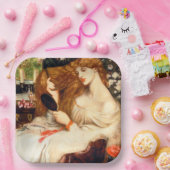 レディーリリス素晴らしト(長赤毛の美しい) ペーパープレート (パーティー)